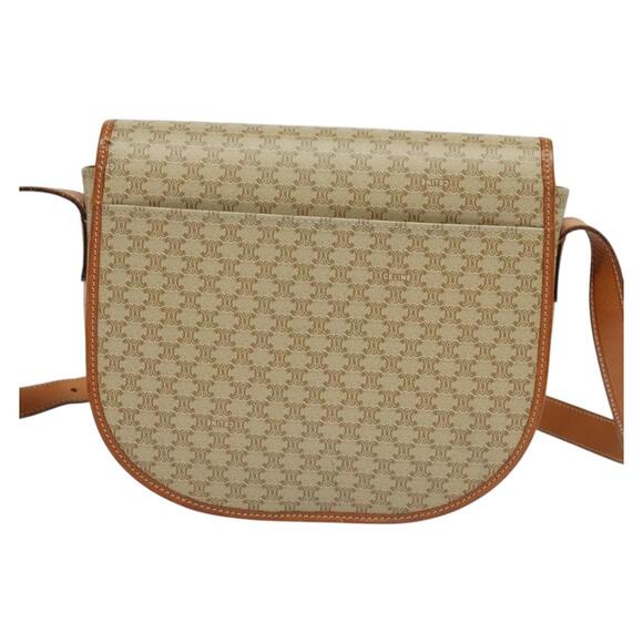 CELINE Shoulder Bag Pvc Beige Gold - Picture 3 of 13